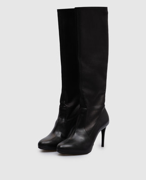 Casadei Чорні шкіряні чоботи 1SF10C080T613
