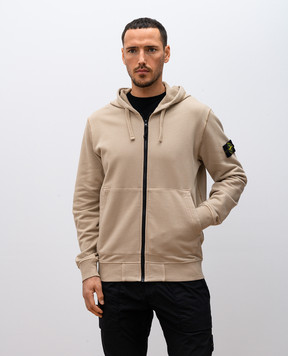 Stone Island Бежевая спортивная куртка с логотипом. K1S156100042S0051