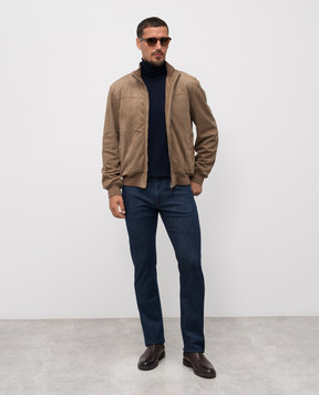 Canali Гольф синий из шерсти MK02353C1126