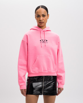 Vetements Розовые худи с контрастным принтом логотипа UA66HD810H