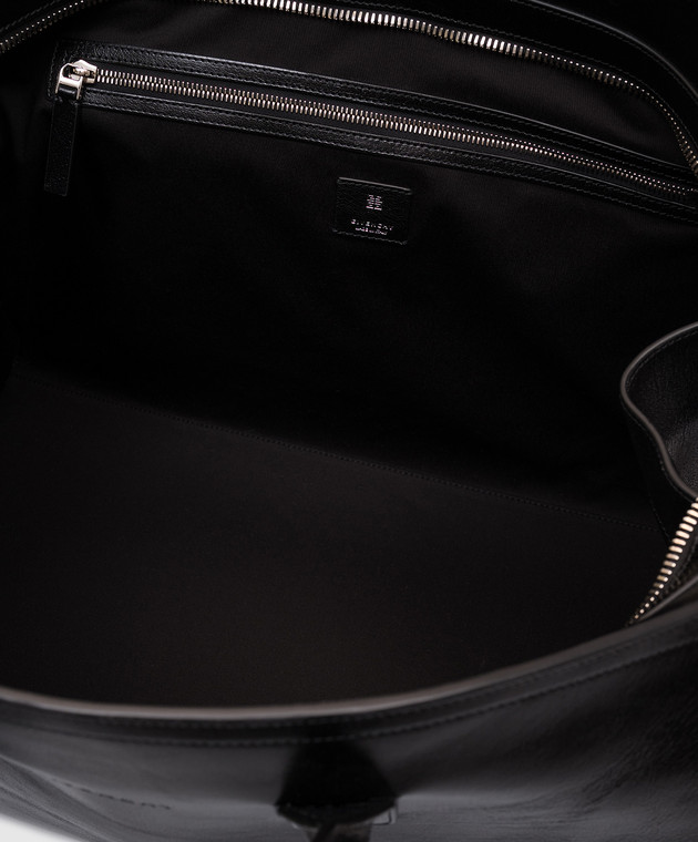 Givenchy Черная кожаная дорожная сумка с логотипом BK50EWK20T изображение 4