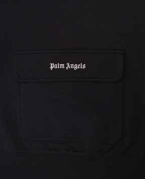 Palm Angels Детские черные худи с логотипом PBBD012S25FLE00112+
