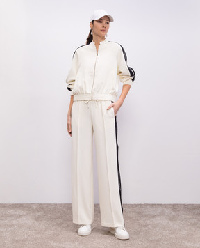 Twinset Білі спортивні штани з логотипом 251TP2322