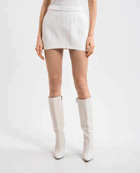 Thierry Mugler Біла спідниця міні з вовною 25P1JU0568196