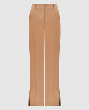 Ermanno Scervino Бежеві штани з розрізами в бокових швах D466P302ILM