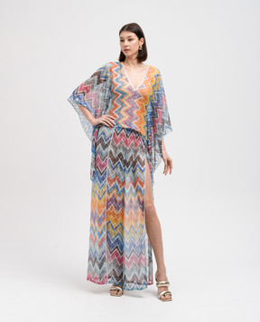 Missoni Пончо в геометрический узор с люрексом. MC23SQ03BR00XG
