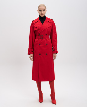 WARDROBE.NYC Червоний двобортний тренч W4009PC