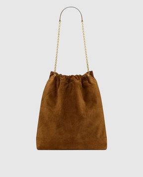 Saint Laurent Коричнева замшева сумка JAMIE 8283501U8P7