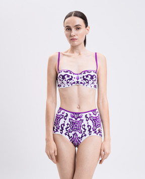 Dolce&Gabbana Купальник з принтом Майоліка O8A27JONO19