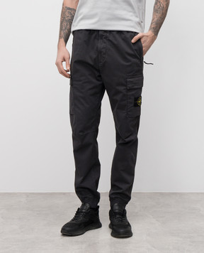 Stone Island Серые джогеры с логотипом K1S153100313S0010