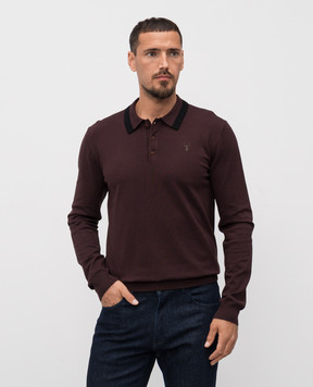 Trussardi Коричневое поло с вышивкой эмблемы M0198000021NMK604K01