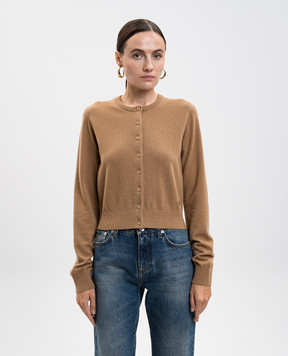 Dolce&Gabbana Коричневий кардиган з кашеміру FXVA3ZJDVC2