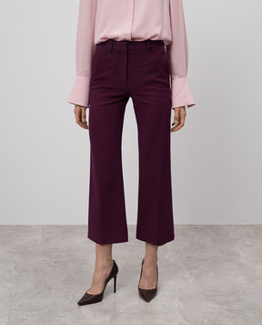 Victoria Beckham Фіолетові штани кльош TRCRP2508
