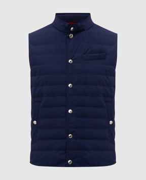 Brunello Cucinelli Синий пуховый жилет MM4911711