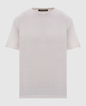 Loro Piana Бежева футболка з шовком FAF6128
