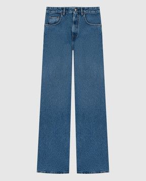 Maison Margiela MM6 Сині джинси з ефектом потертості SH0LA0023M30018