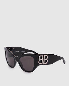 Balenciaga Черные очки Bossy с кристаллами 773493T0041