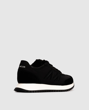 Moncler Черные комбинированные кроссовки Pacey2 K209A4M00210M7280