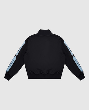 AMIRI Дитяча чорна спортивна куртка BONES AKOUTJ1003