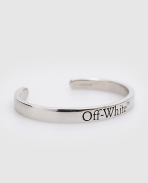 Off-White Серебристый браслет с гравировкой логотипа OMOA109C99MET001