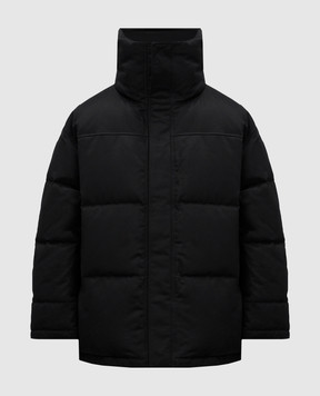Vetements Черный пуховик с вышивкой логотипа UA65JA310B