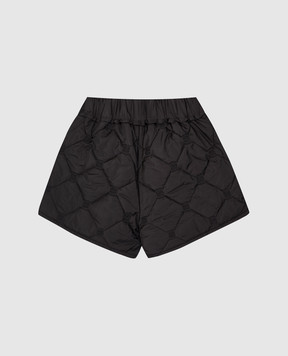 Givenchy Детские черные шорты с вышивкой монограммы 4G H3040012+