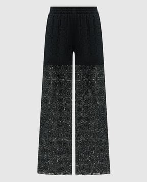 Vilebrequin Черные брюки Lacy с вышивкой бродери LCYAV762
