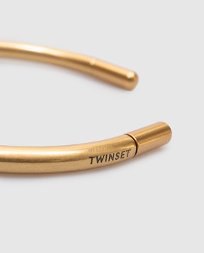 Twinset Золотое колье с камнем. 251TS502B