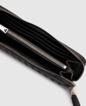 Bottega Veneta Сірий шкіряний гаманець Intrecciato Piccolo 814680V4LQ1