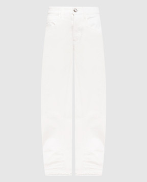 Jil Sander Белые джинсы с логотип патч J04KA0115J46463