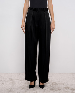 Victoria Beckham Чорні штани з високою посадкою 1425WTR002857J