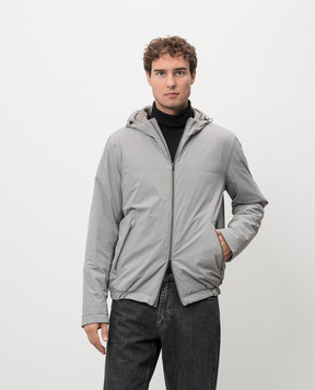 Herno Серая куртка с металлическим логотипом GI00042UR12387S