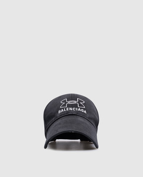 Balenciaga Чорна кепка з логотипом 807145410B2