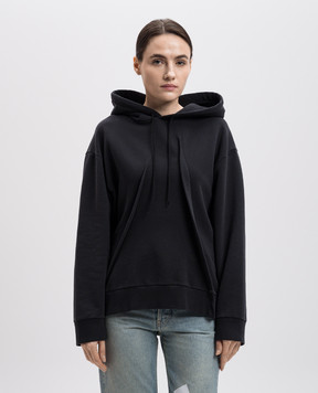 Maison Margiela MM6 Черные худи с фактурными строками S52GU0236M25014