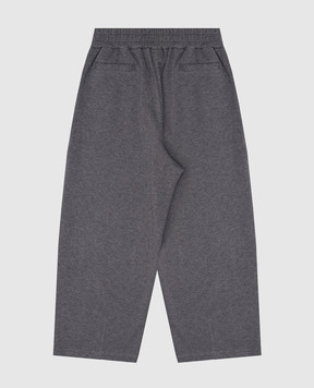 Brunello Cucinelli Детские серые спортивные штаны BG927E639C