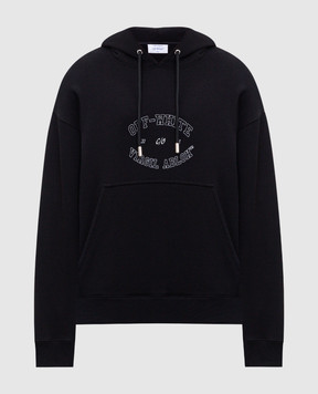 Off-White Черный худой College с контрастным принтом логотипа OMBB085F24FLE00S