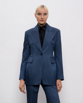 Ermanno Scervino Синій жакет D476I704SZE
