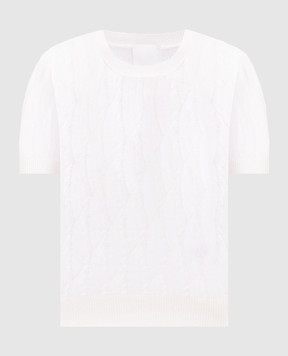 Allude Белый топ из кашемира 25211204