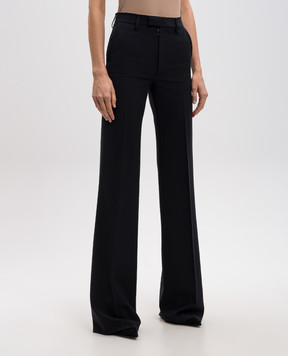 Maison Margiela Синие брюки клеш с шерстью S50FT0131S54686jpant