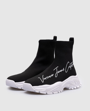 Versace Jeans Couture Черные снокеры Hiker с логотипом 77VA3SV5ZS681