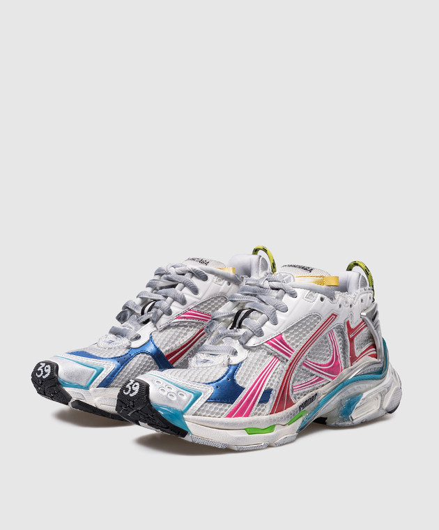 Balenciaga Кроссовки Runner с винтажным эффектом 772767W3RBW изображение 3
