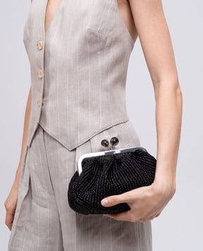 Max Mara Weekend Чорна плетена сумка крос-боді PALMAS PALMAS
