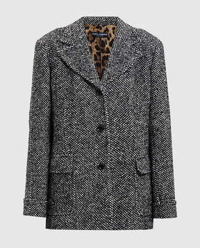 Dolce&Gabbana Жакет з вовною та шовком F27FQTFMZAH