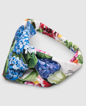 Dolce&Gabbana Детская повязка в цветочный принт LB5H09HS5S5