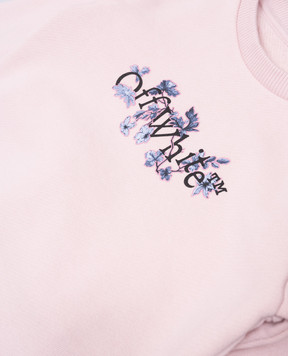 Off-White Дитячий рожевий спортивний костюм з принтом логотипа OG2X007F24FLE001