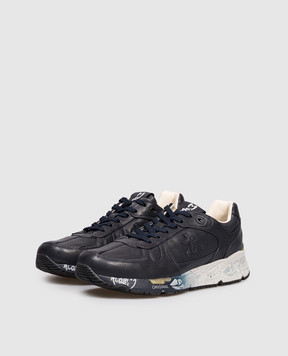 Premiata Синие кожаные кроссовки MASE MASE