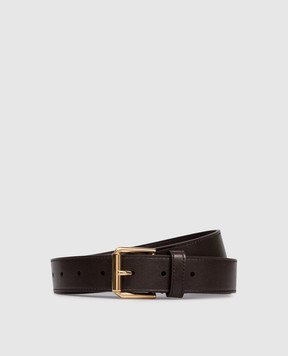 Givenchy Коричневий шкіряний ремінь з логотипом BB408HB2AE