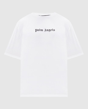 Palm Angels Белая футболка с принтом логотипа PMAA089C99JER003