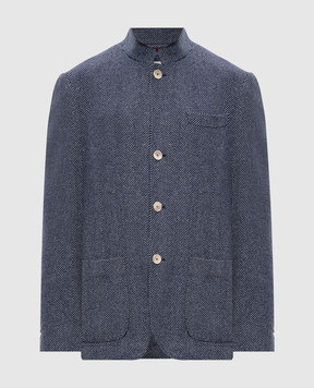 Brunello Cucinelli Пальто из шерсти, шелка и кашемира в узор. MY4436265