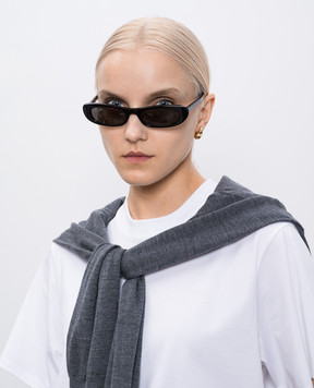 Saint Laurent Чорні сонцезахсні окуляри SHADE 713740Y9901